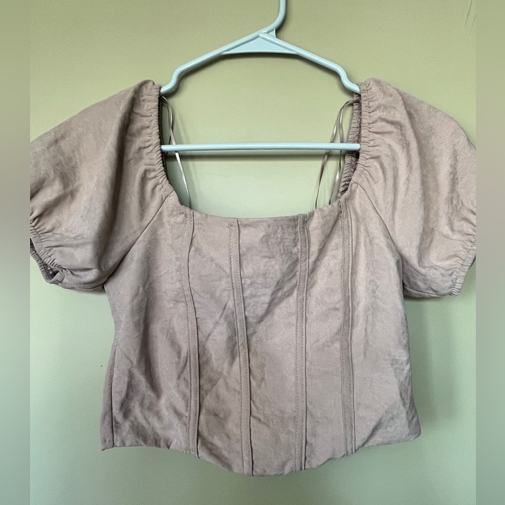 Brown Crop Top